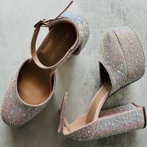 Madden Girl Rhinestone Platforms
